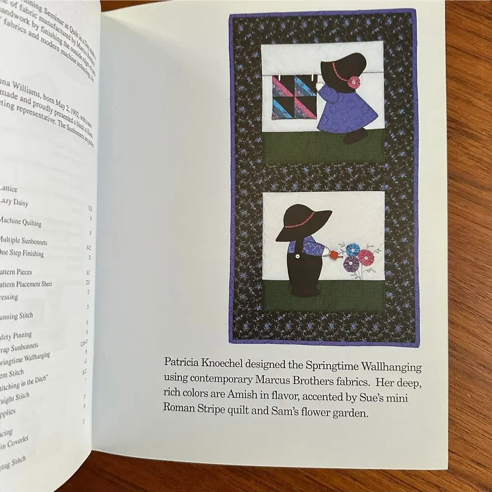 Sunbonnet Sue Quilts in a Day Pattern Book Eleanor Burns